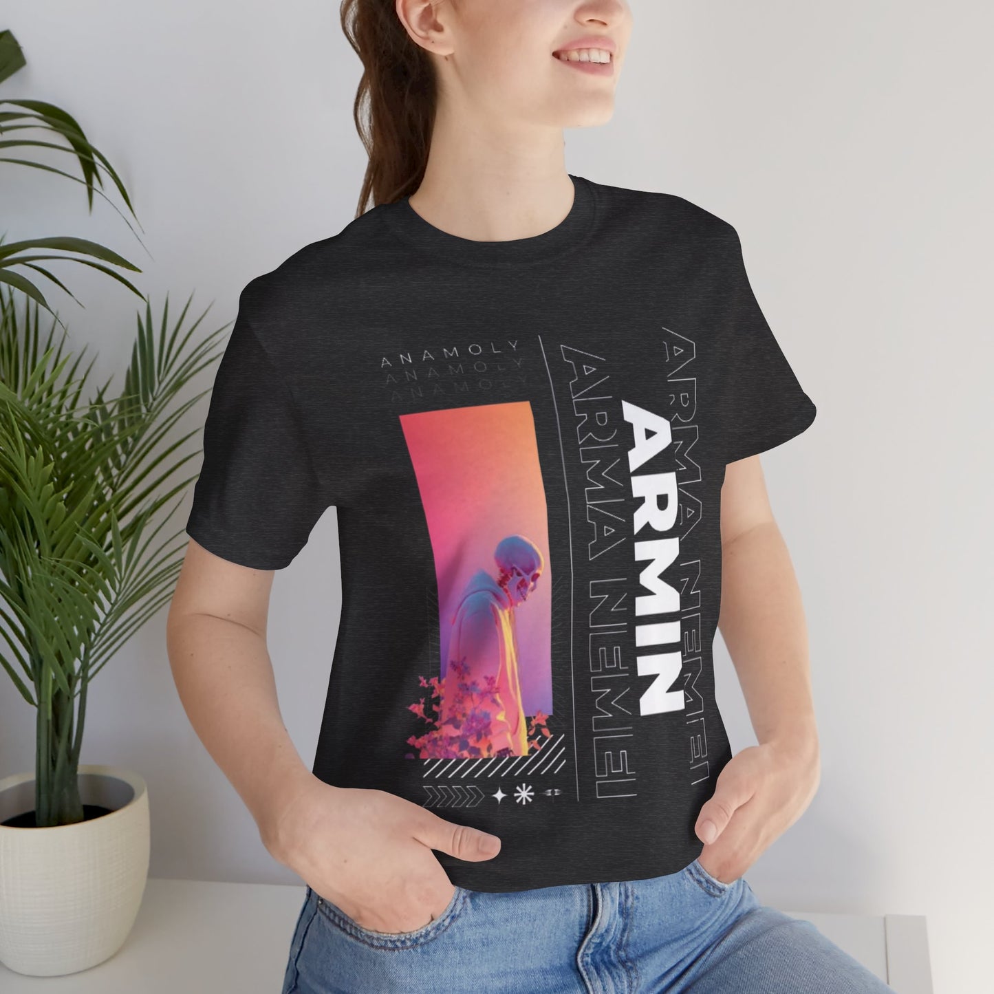 Armin Nemesi Vaporwave T‑Shirt — Retro Sunset Aesthetic Tee
