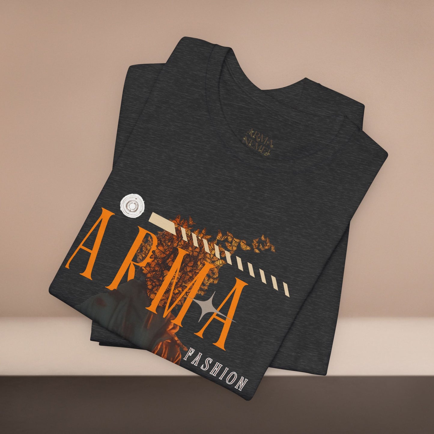 ARMA Fashion Graphic Tee — Vintage Statue Art Streetwear T-Shirt