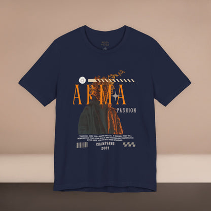 ARMA Fashion Graphic Tee — Vintage Statue Art Streetwear T-Shirt