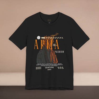 ARMA Fashion Graphic Tee — Vintage Statue Art Streetwear T-Shirt